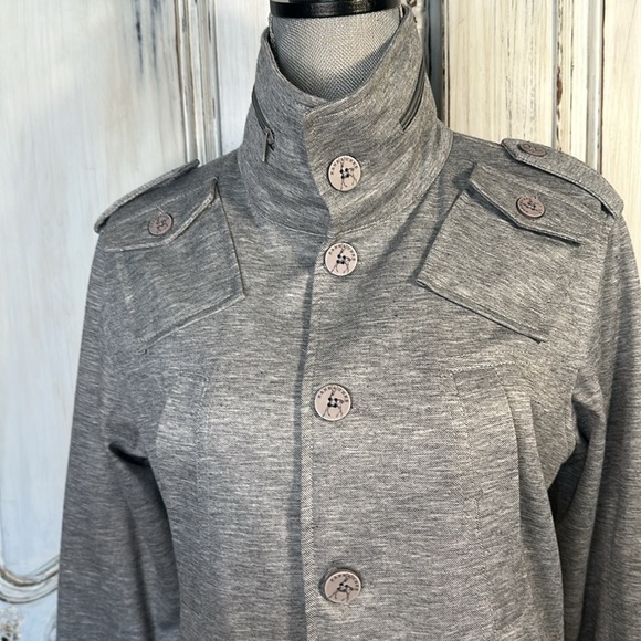 Men’s Kane & Unke Gray Light Knit Jacket Luxury Old Money GQ Statement Size S - Picture 4 of 16